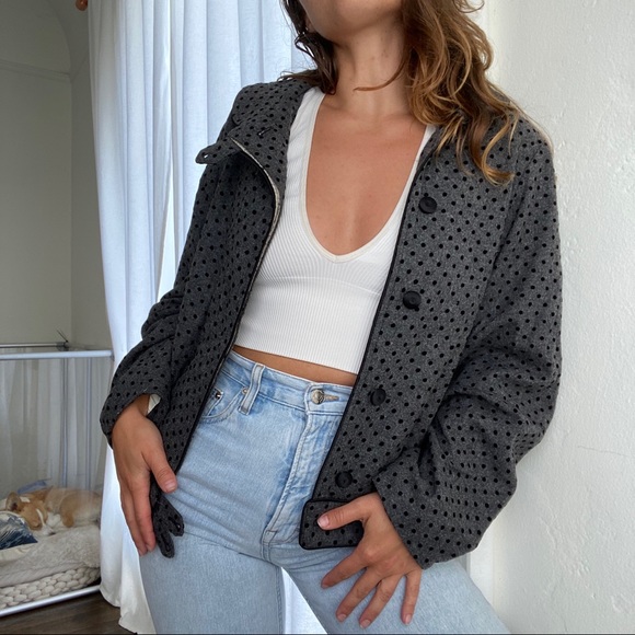 Marc Jacobs Polka Dot Wool Coat - Picture 3 of 12